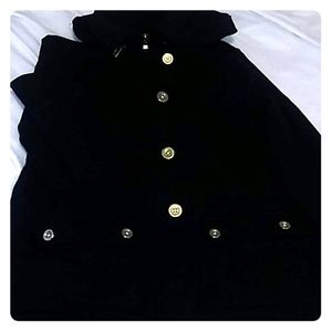 Black Sweatshirt Cardigan